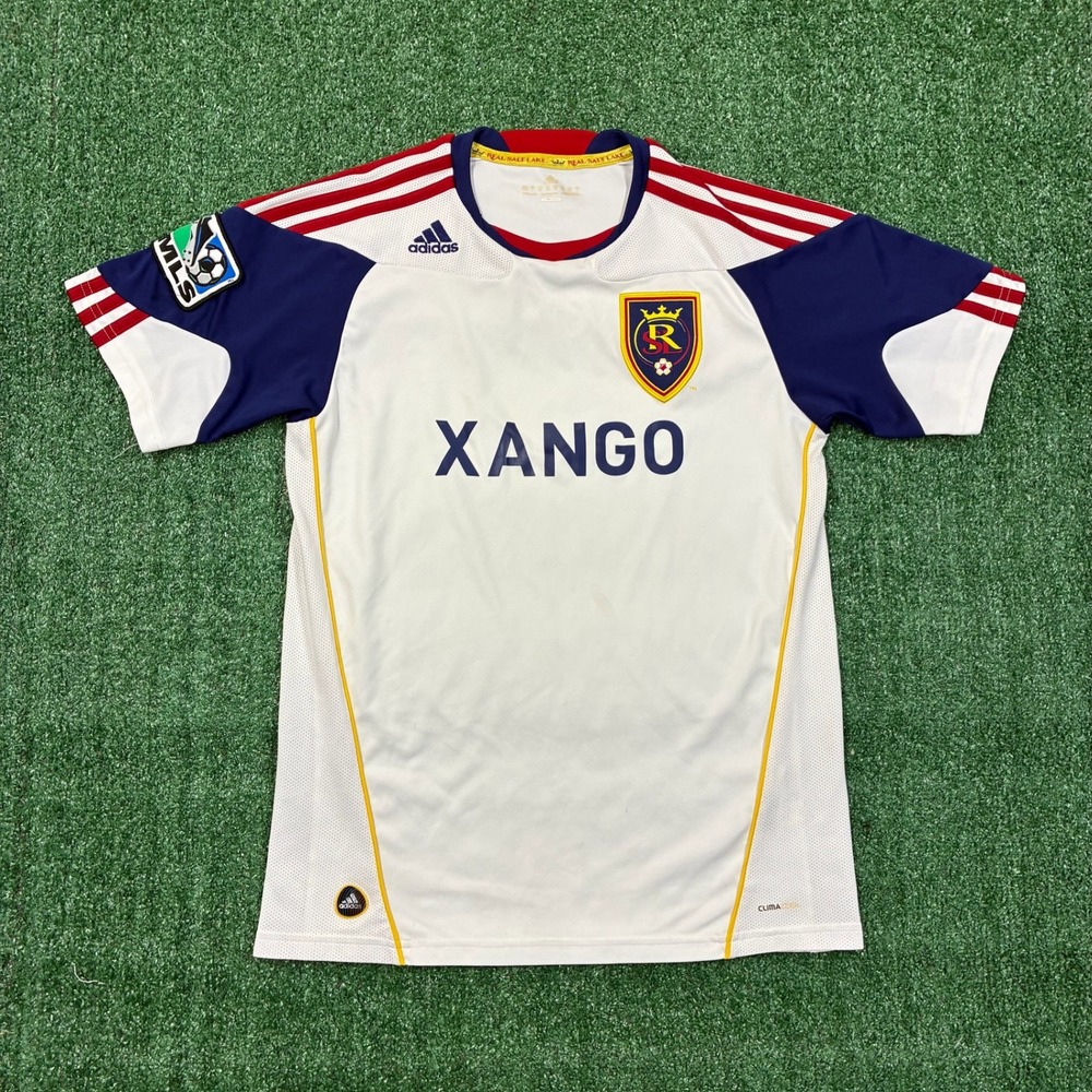 Adidas ClimaCool Real Salt Lake White Short Sleeve Soccer Jersey Men's